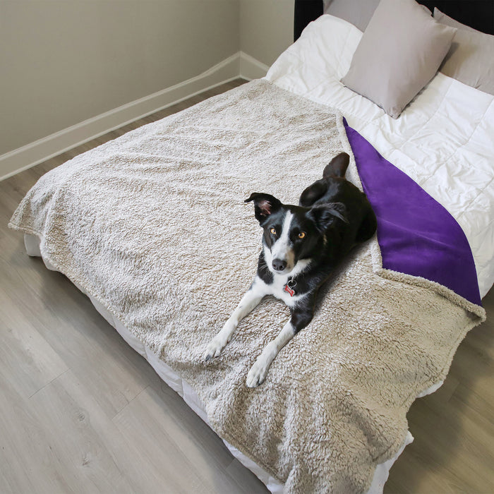 Sherpa Polar Fleece Waterproof Blanket