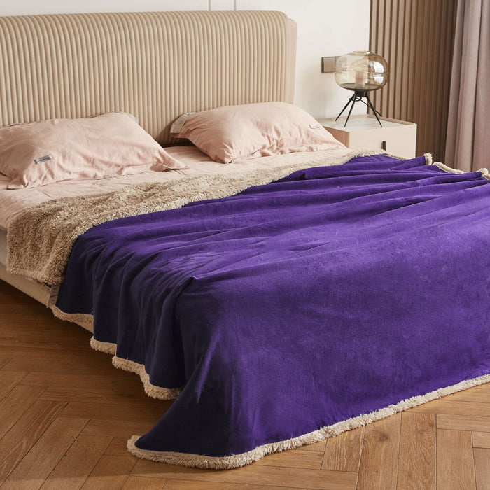 Sherpa Polar Fleece Waterproof Blanket