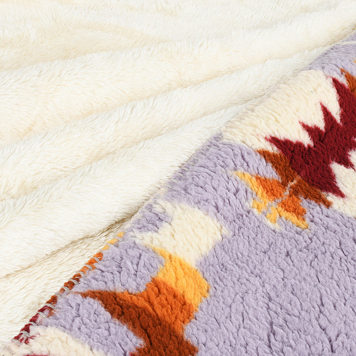 Southwest Inspired Sherpa Throw Blanket