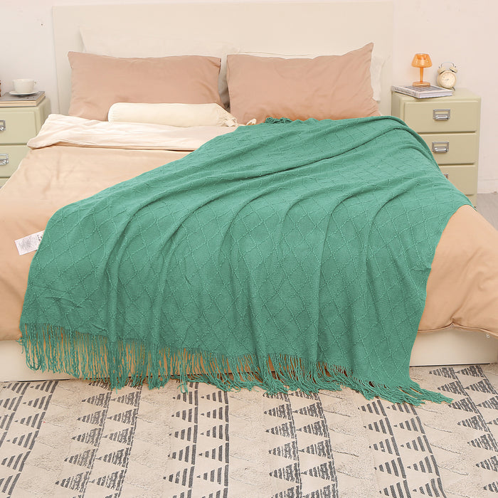 Acrylic Leisure Knitted Throw