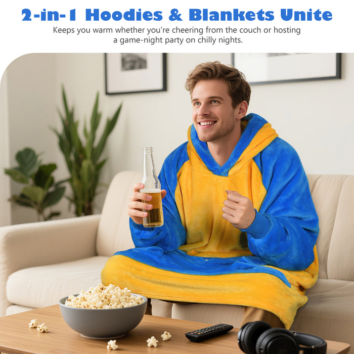 Fans Club Sherpa Oversize Hoodie Blanket