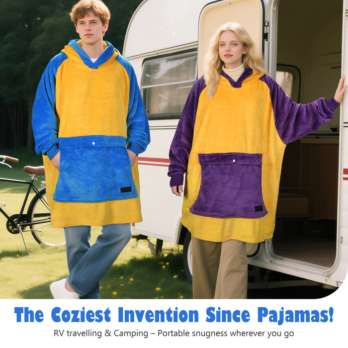 Fans Club Sherpa Oversize Hoodie Blanket