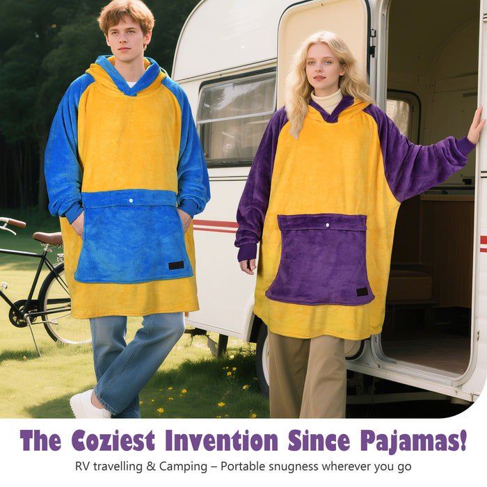 Fans Club Sherpa Oversize Hoodie Blanket