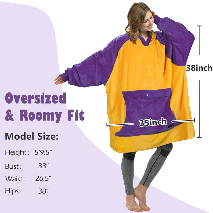 Fans Club Sherpa Oversize Hoodie Blanket
