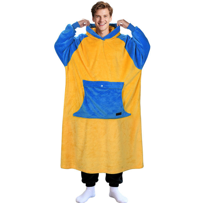 Extra Long Sherpa Oversize Hoodie Blanket