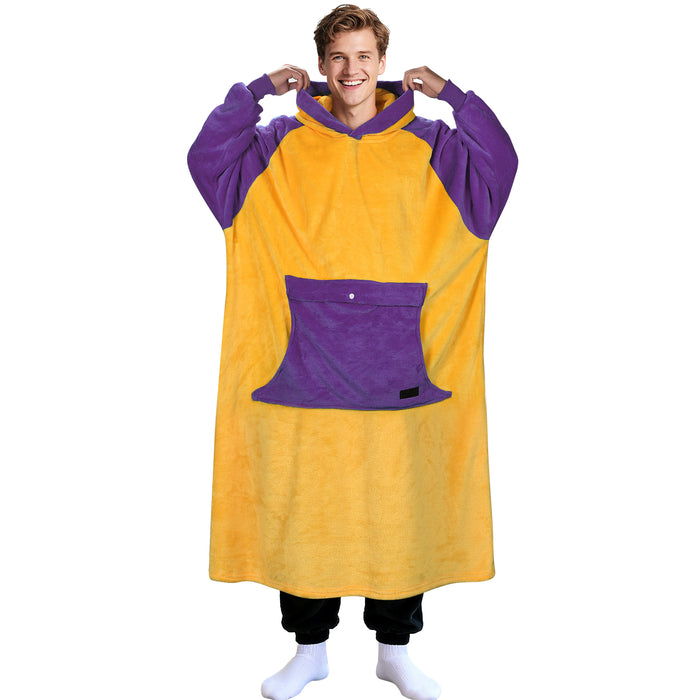 Extra Long Sherpa Oversize Hoodie Blanket