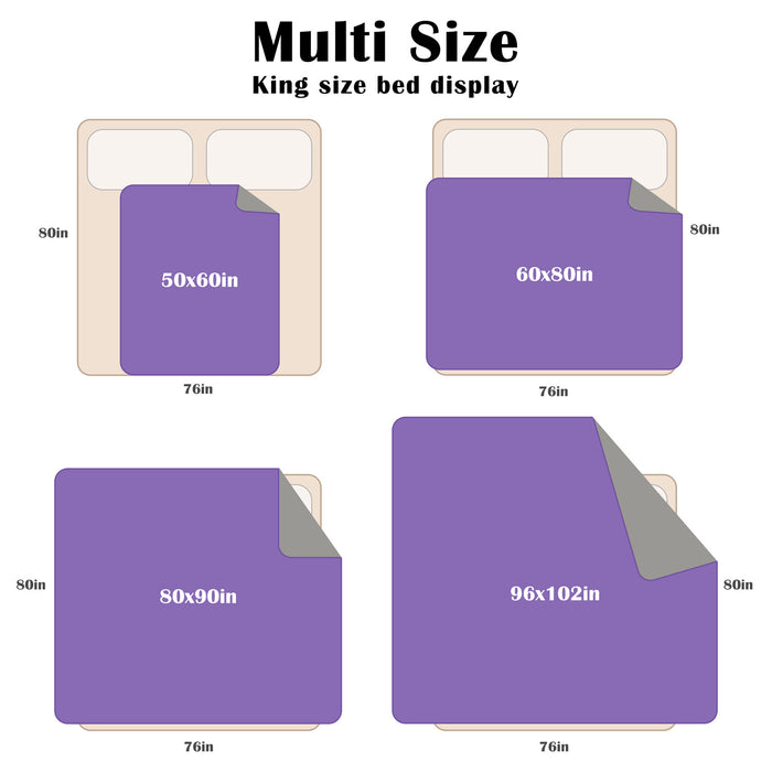 All Season Reversible Warp Knitted Fabric Waterproof Blanket