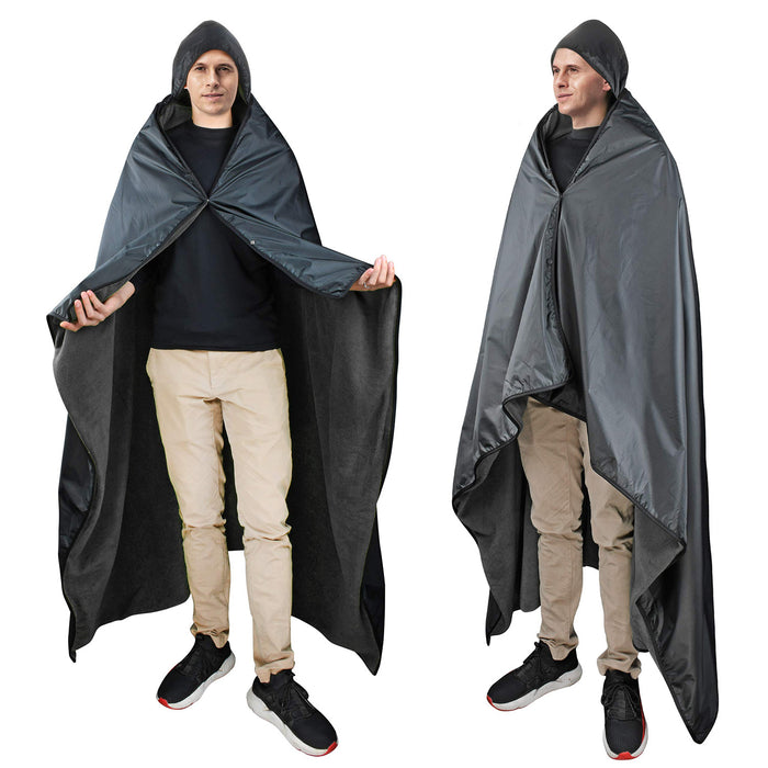 Portable Polar Fleece Waterproof Stadium  Blanket