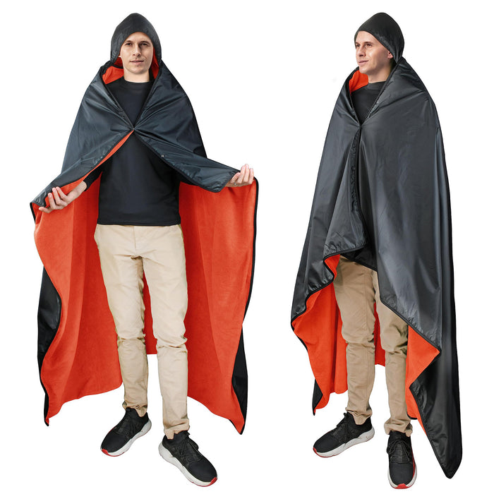 Portable Polar Fleece Waterproof Stadium  Blanket