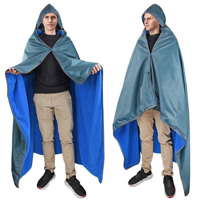 Portable Polar Fleece Waterproof Stadium  Blanket