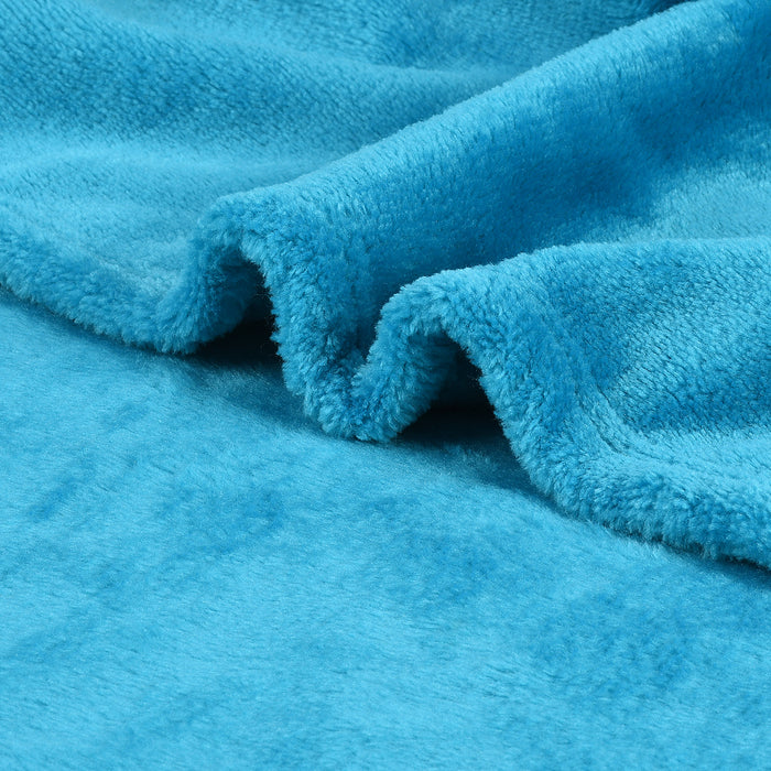 Fleece Wearable Blanket Poncho With Hood