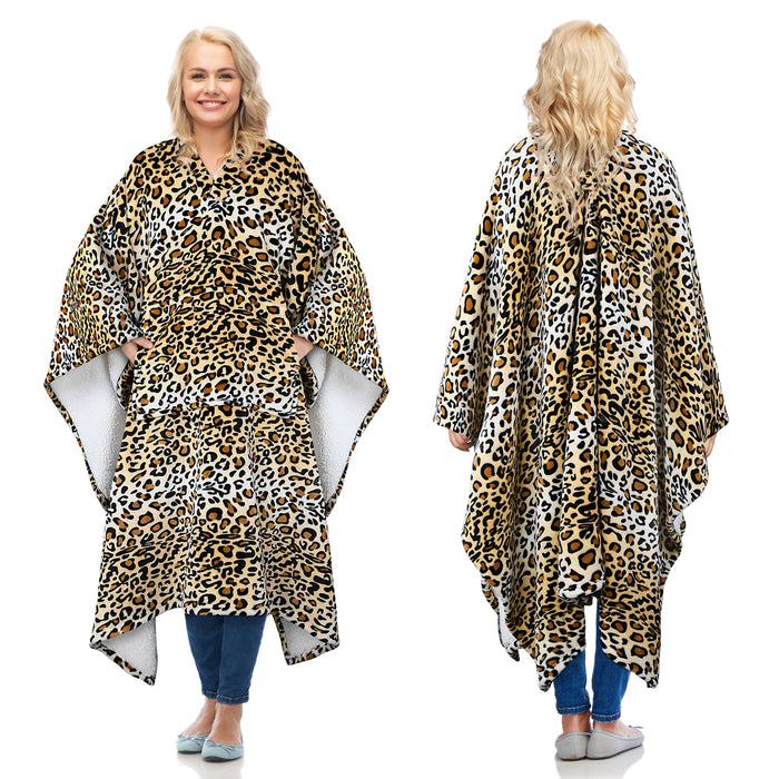 Sherpa Wearable Blanket Poncho