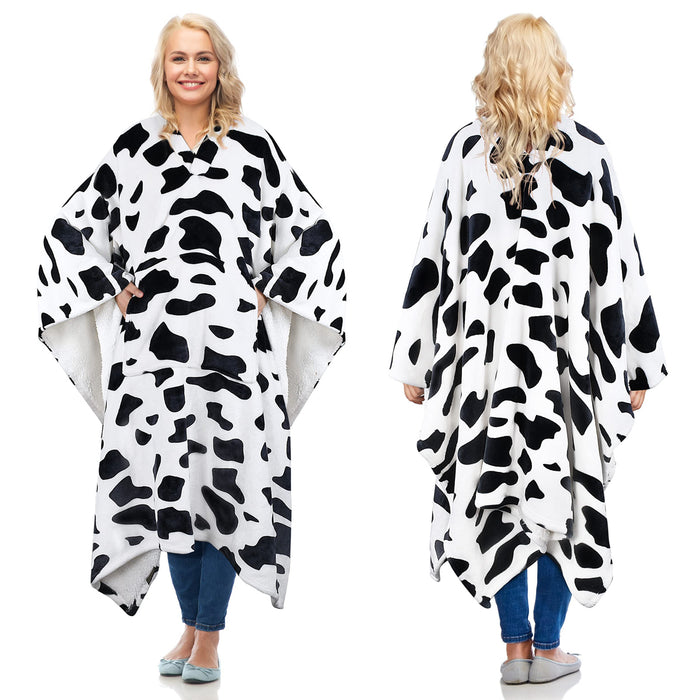 Sherpa Wearable Blanket Poncho