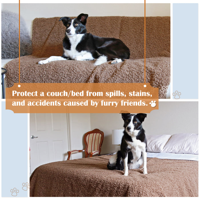 Kritter Planet Suede Teddy Fleece Waterproof Dog Blankets