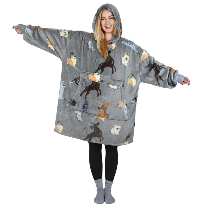 Animal Kingdom All Season Oversize Hoodie Blanket