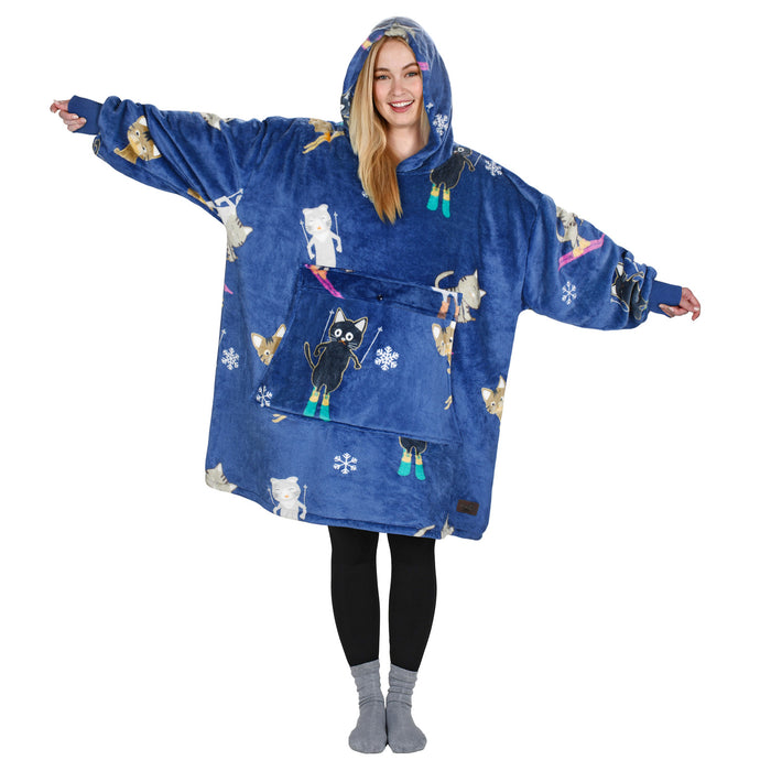Animal Kingdom All Season Oversize Hoodie Blanket