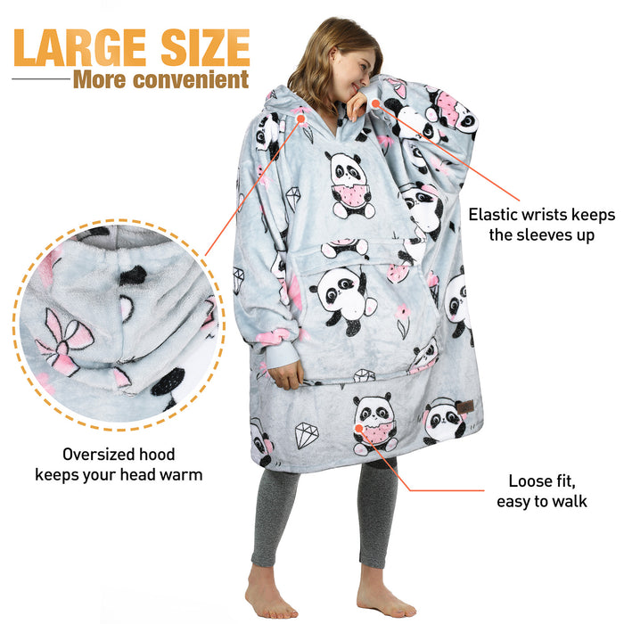 Animal Kingdom All Season Oversize Hoodie Blanket