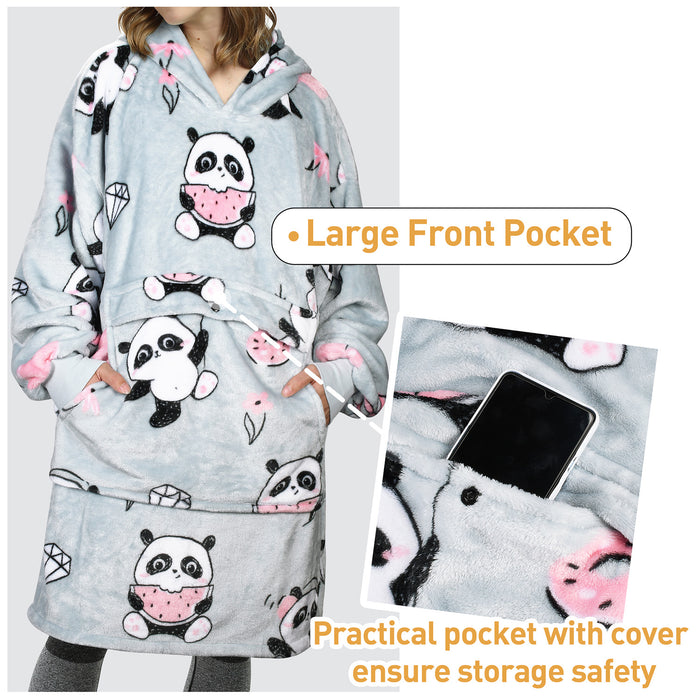 Animal Kingdom All Season Oversize Hoodie Blanket