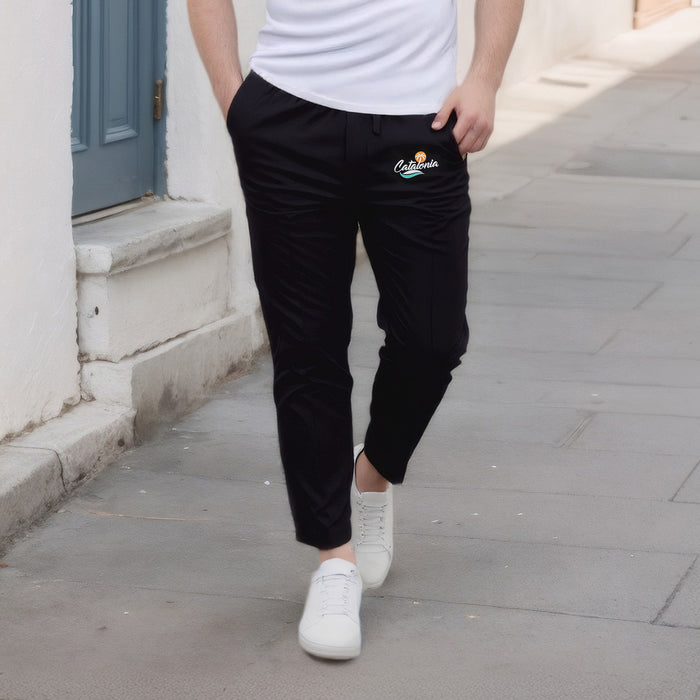 Catalonia Ice-Silk Relaxed Fit Lounge Pants