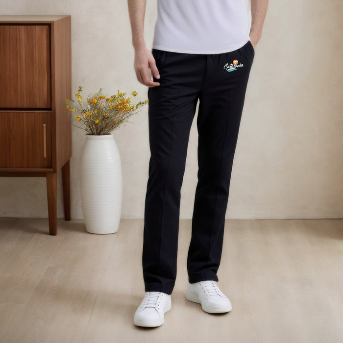 Catalonia Ice-Silk Relaxed Fit Lounge Pants