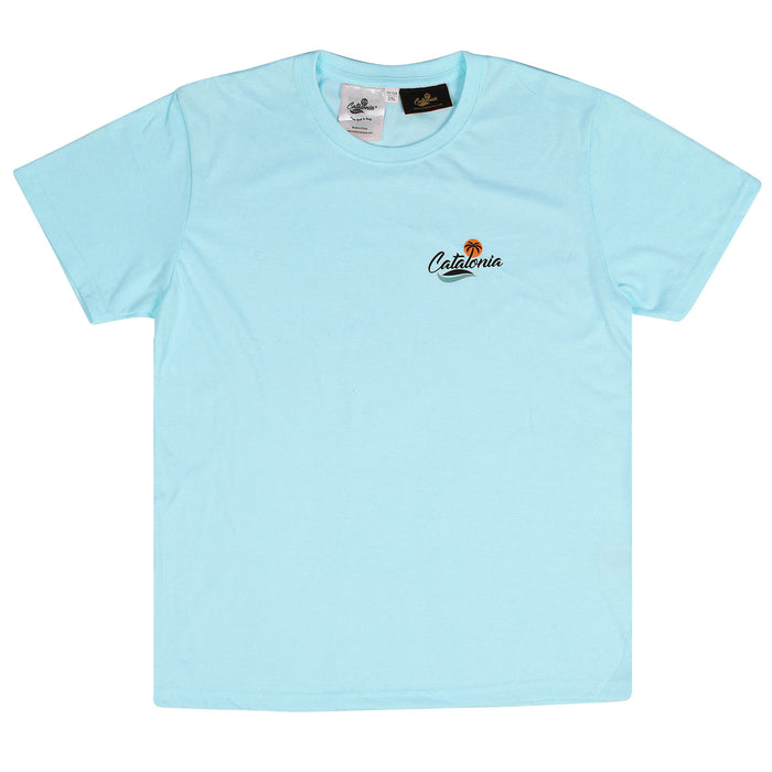 Catalonia Embroidered Logo Cotton Crewneck Tee