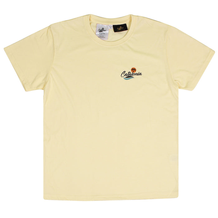 Catalonia Embroidered Logo Cotton Crewneck Tee