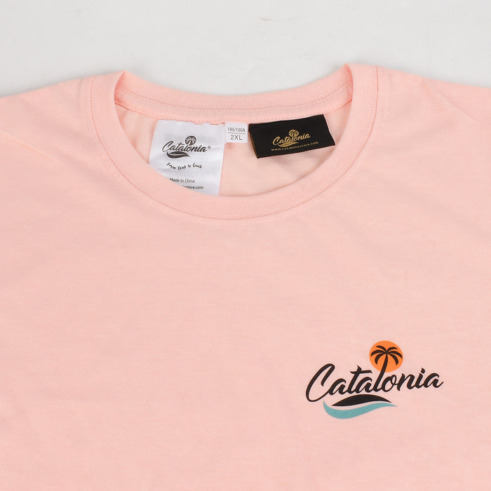 Catalonia Embroidered Logo Cotton Crewneck Tee