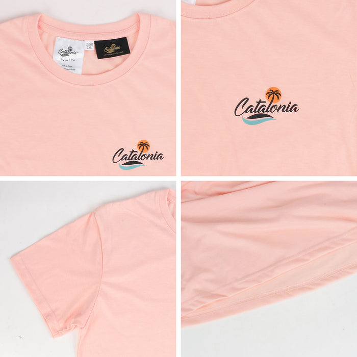 Catalonia Embroidered Logo Cotton Crewneck Tee