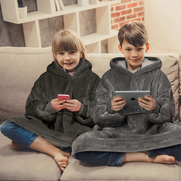 Kid Classic Sherpa Oversize Hoodie Blanket