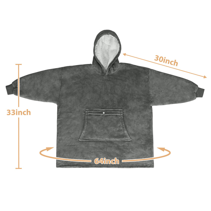 Kid Classic Sherpa Oversize Hoodie Blanket