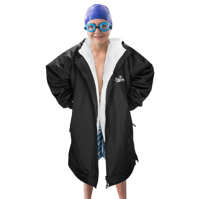 Kids Waterproof Fleece Lined Swim Parka