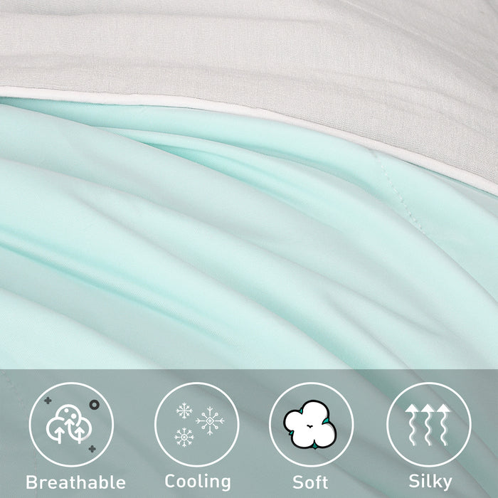 Reversible Lightweight Cooling Throw Blanket