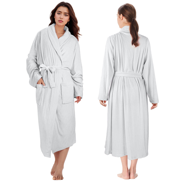 Soft Fleece Women Lightweight Bathrobe