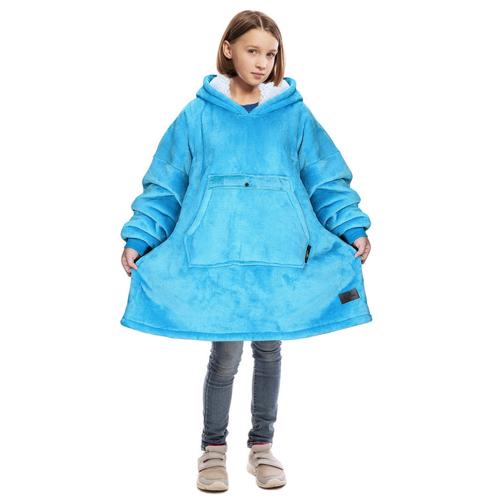 Kid Classic Sherpa Oversize Hoodie Blanket