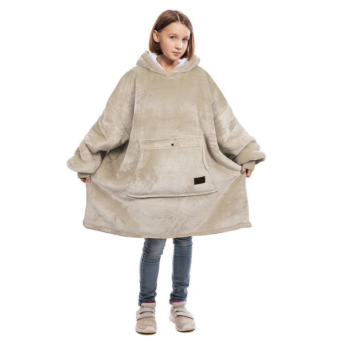 Kid Classic Sherpa Oversize Hoodie Blanket