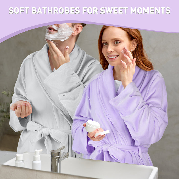 Soft Fleece Women Lightweight Bathrobe