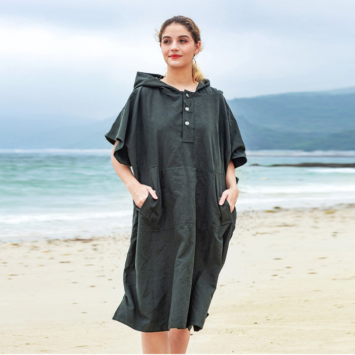 Microfiber Quick Dry Surf Poncho Towel Robe