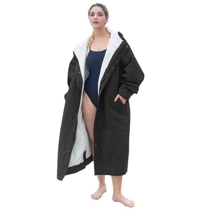 Breathable Windproof Waterproof Warm Swim Parka