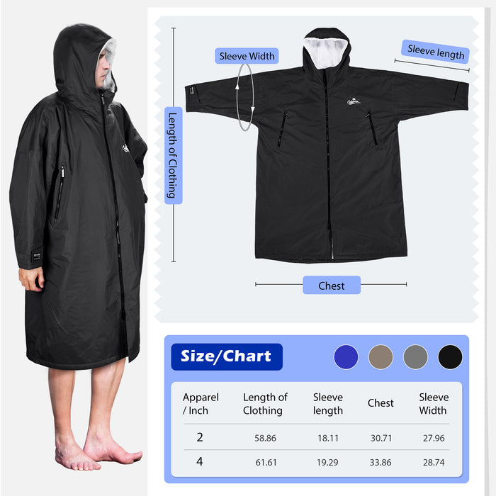 Waterproof Fleece Lined Swim Parka