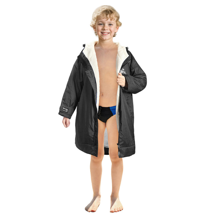 Kids Lightweight Waterproof Sherpa Lined Swim Parka