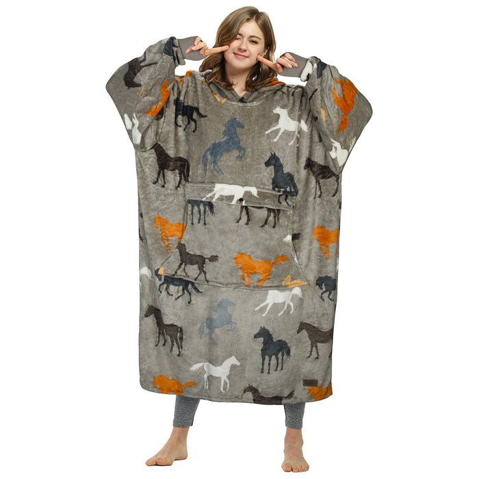 Extra Long All Season Oversize Hoodie Blanket
