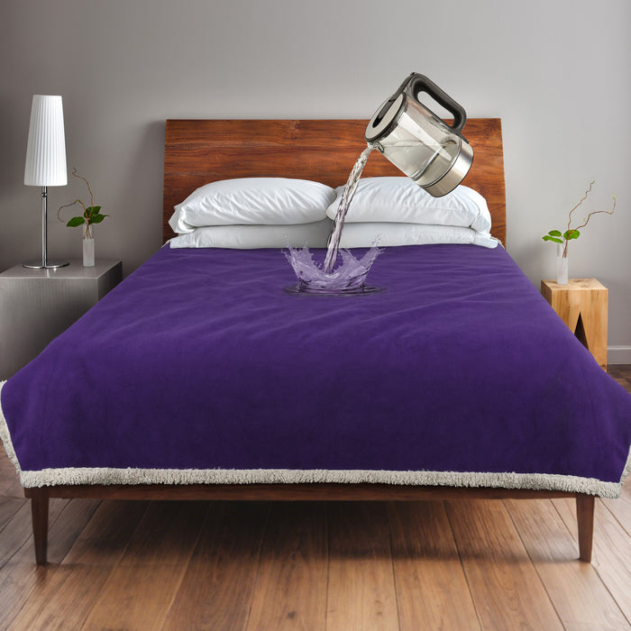 Sherpa Polar Fleece Waterproof Blanket