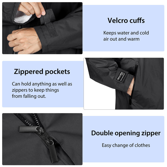 Waterproof Fleece Lined Swim Parka