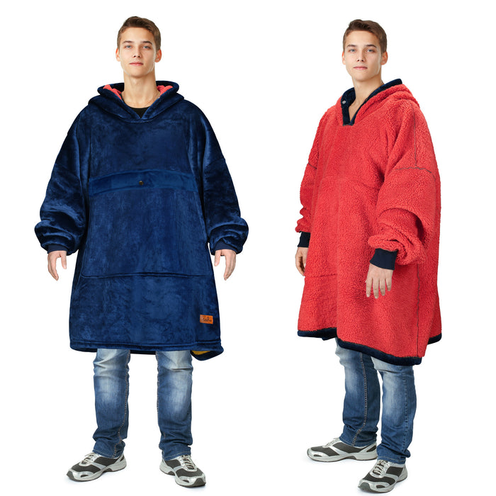 Fans Club Sherpa Oversize Hoodie Blanket