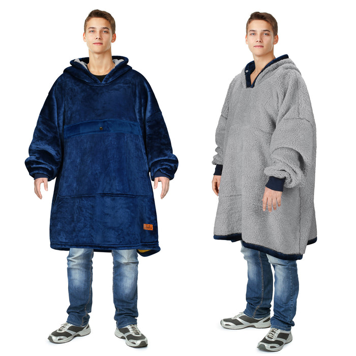 Fans Club Sherpa Oversize Hoodie Blanket