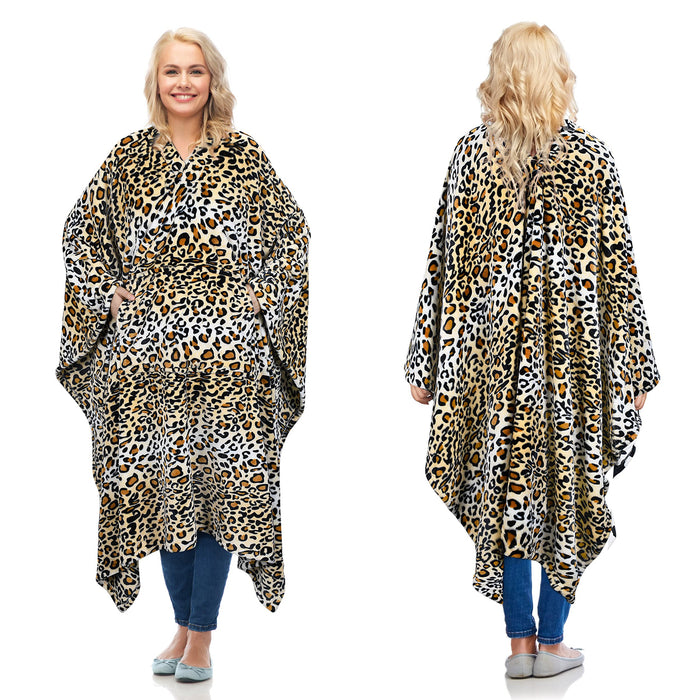 Fleece  Wearable Blanket Poncho