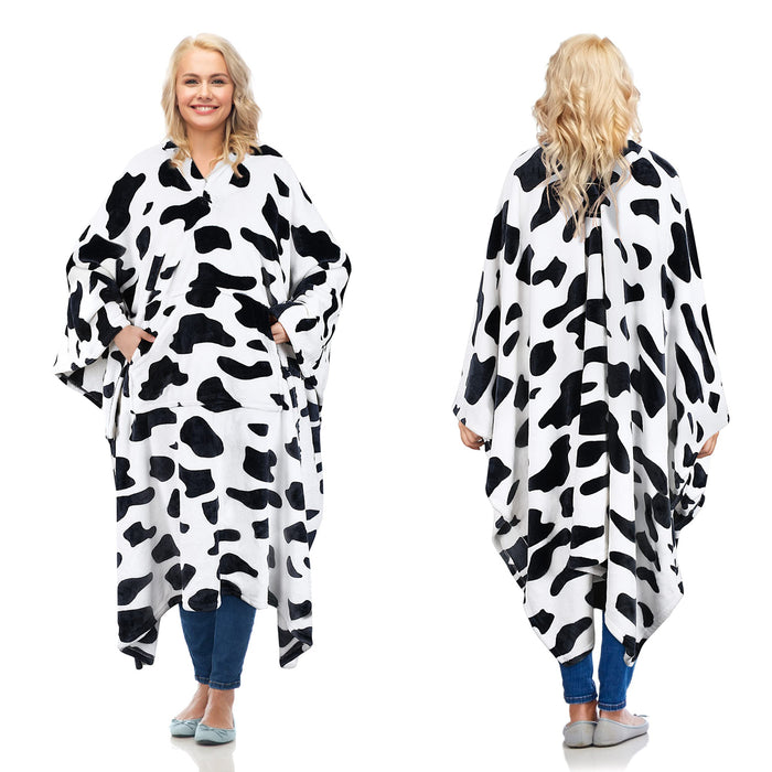 Fleece  Wearable Blanket Poncho