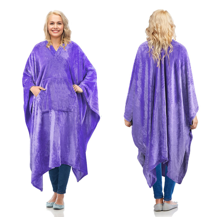 Fleece  Wearable Blanket Poncho