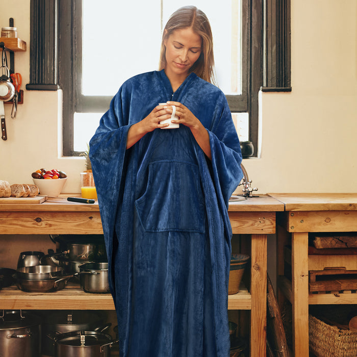Fleece  Wearable Blanket Poncho