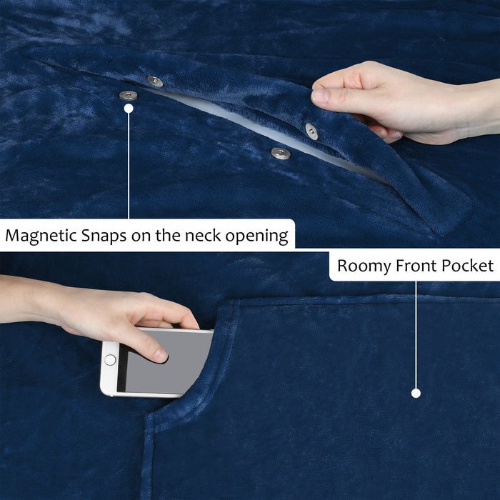 Fleece  Wearable Blanket Poncho